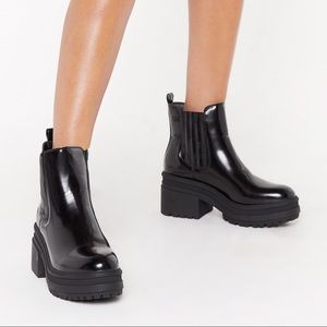 NastyGal Always One Step Head Chelsea Boot